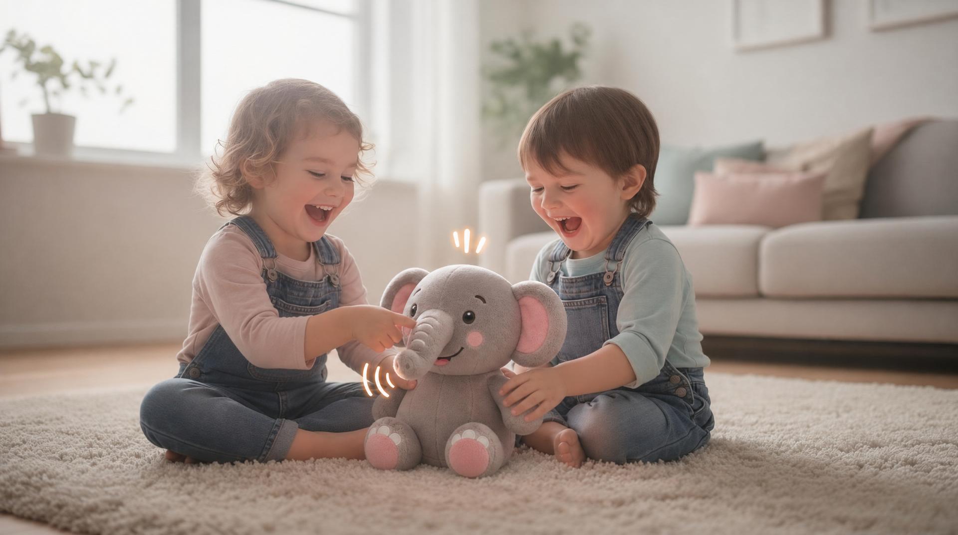 Children playing with Trunkey